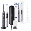 Elektrische Zahnbürste Oral-B iO 9 Erwachsene rotierend, 2 Handstücke, 2 Bürstenköpfe, integrierter Akku, 3 Std. Ladezeit, Schwarz/Rose
