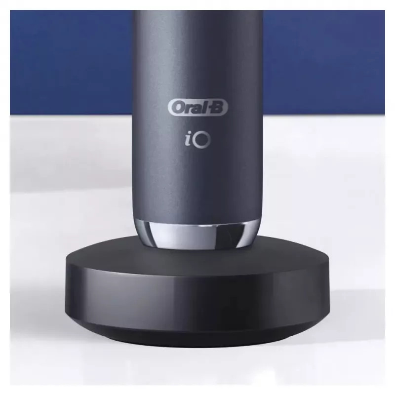 Elektrische Zahnbürste Oral-B iO 9 Erwachsene rotierend, 2 Handstücke, 2 Bürstenköpfe, integrierter Akku, 3 Std. Ladezeit, Schwarz/Rose