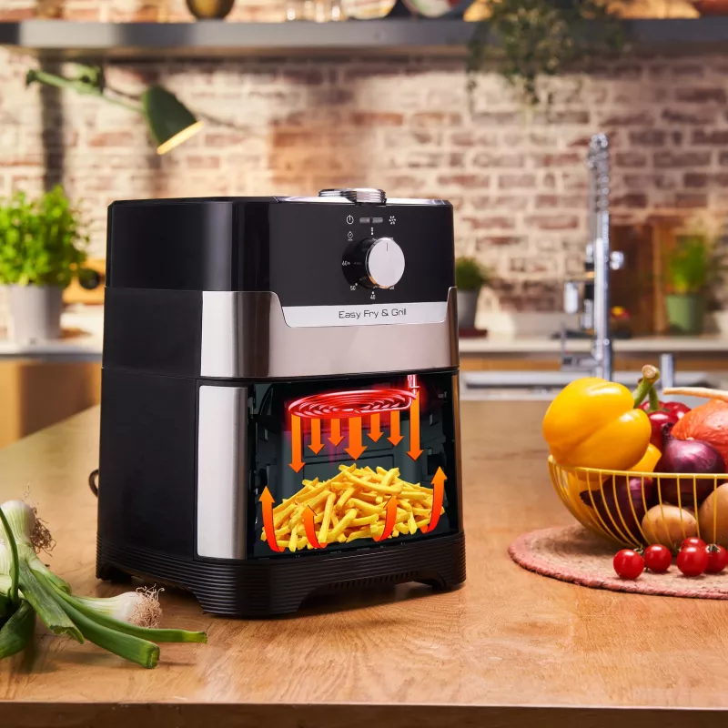 Tefal Easy Fry Grill & Steam FW2018 Einzeln Stand-alone 1700 W Heißluftfritteuse Schwarz