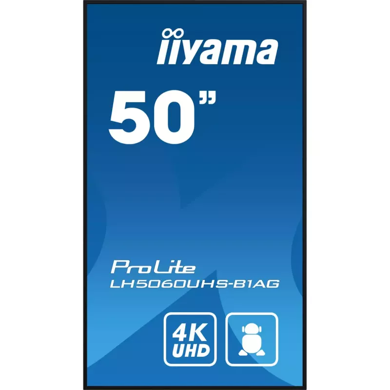 Digitales A-Board iiyama LH5060UHS-B1AG 49,5 Zoll LED 4K Ultra HD 3840 x 2160