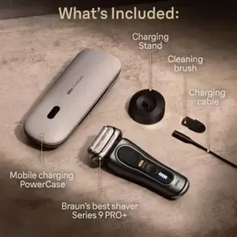 Braun Series 9 Pro+ 9525s Nass- & Trockenrasierer Folienrasierer Trimmer Metallic