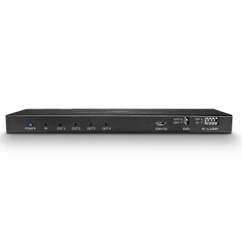 Lindy 4-Port HDMI 18G Splitter mit Audio und Downscaling