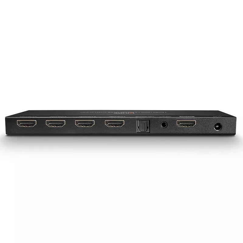 Lindy 4-Port HDMI 18G Splitter mit Audio und Downscaling