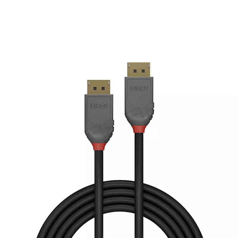 Lindy 10m DisplayPort 1.2 Kabel, Anthra Line