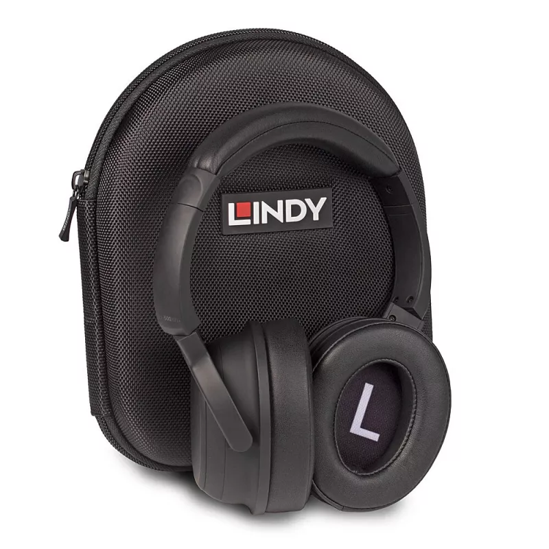 Lindy LH500XW+ Headset Kabelgebunden & Kabellos Kopfbügel Musik USB Typ-C Bluetooth Schwarz