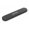SSD-Gehäuse Manhattan M.2 NVMe SATA USB-C USB-A 10 Gbps Schwarz