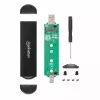 SSD-Gehäuse Manhattan M.2 NVMe SATA USB-C USB-A 10 Gbps Schwarz