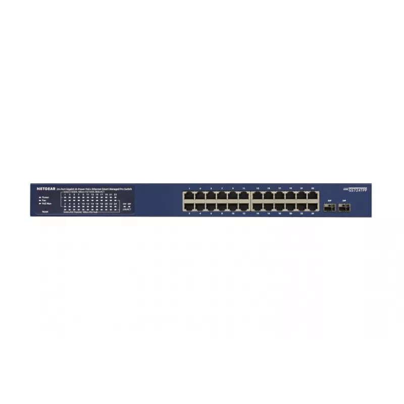 NETGEAR GS724TP-300EUS Netzwerk-Switch Managed L2/L3/L4 Gigabit Ethernet (10/100/1000) Power over Ethernet (PoE) Blau