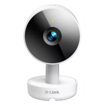 D-Link 2K QHD Indoor Wi-Fi Kamera DCS-8350LH, IP-Überwachungskamera, Innenbereich, Kabelgebunden & Kabellos, Amazon Alexa & Google Assistant, Tisch, Weiß