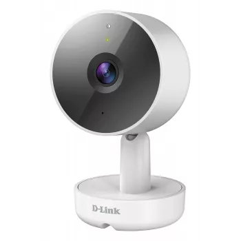 D-Link 2K QHD Indoor Wi-Fi Kamera DCS-8350LH, IP-Überwachungskamera, Innenbereich, Kabelgebunden & Kabellos, Amazon Alexa & Google Assistant, Tisch, Weiß