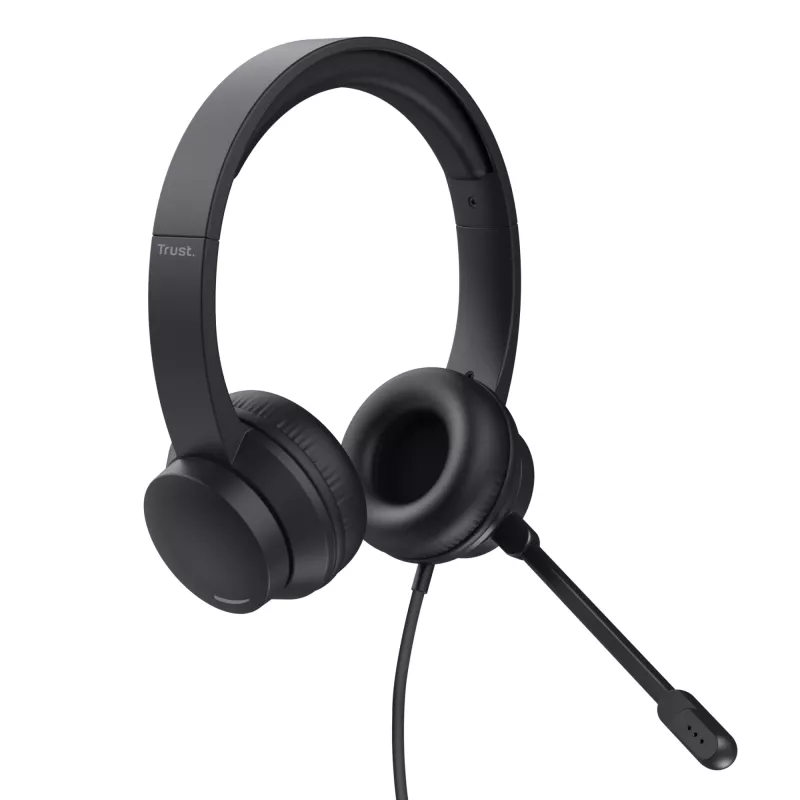 Trust HS-150 Headset Kabelgebunden Kopfband Büro/Callcenter Schwarz