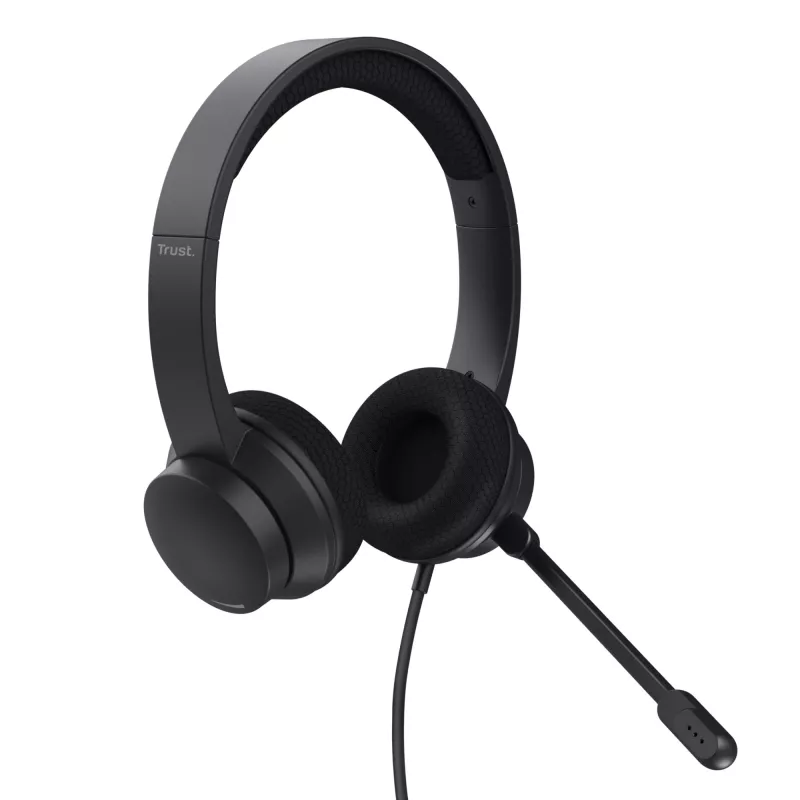 Trust HS-260 Headset kabelgebunden Nackenbügel Büro/Callcenter USB Typ-A Schwarz