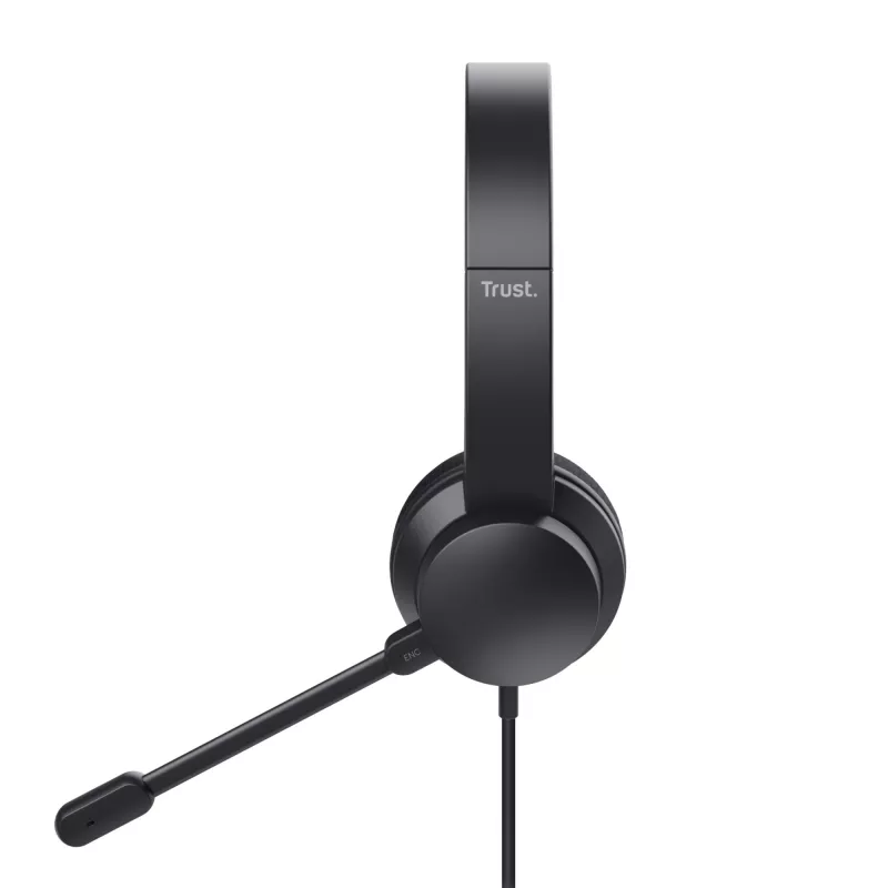 Trust HS-260 Headset kabelgebunden Nackenbügel Büro/Callcenter USB Typ-A Schwarz