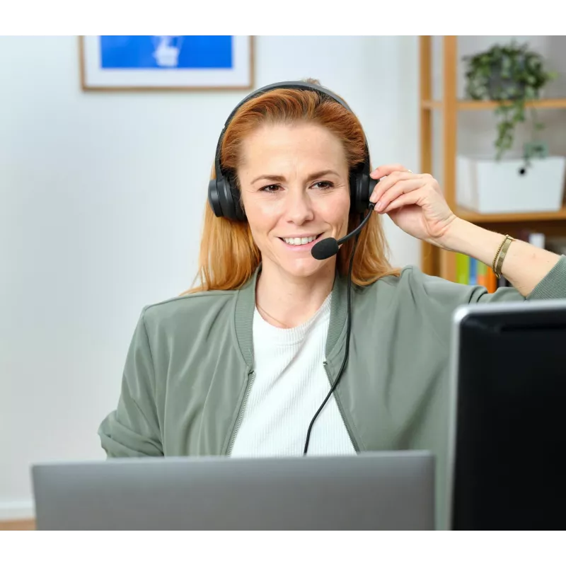 Trust HS-260 Headset kabelgebunden Nackenbügel Büro/Callcenter USB Typ-A Schwarz