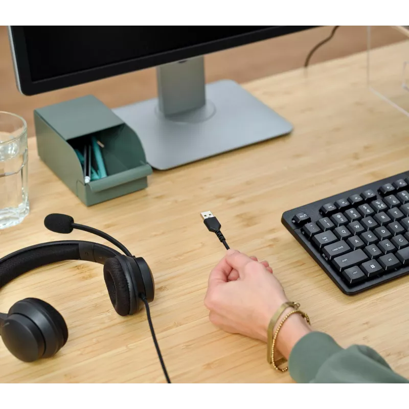 Trust HS-260 Headset kabelgebunden Nackenbügel Büro/Callcenter USB Typ-A Schwarz