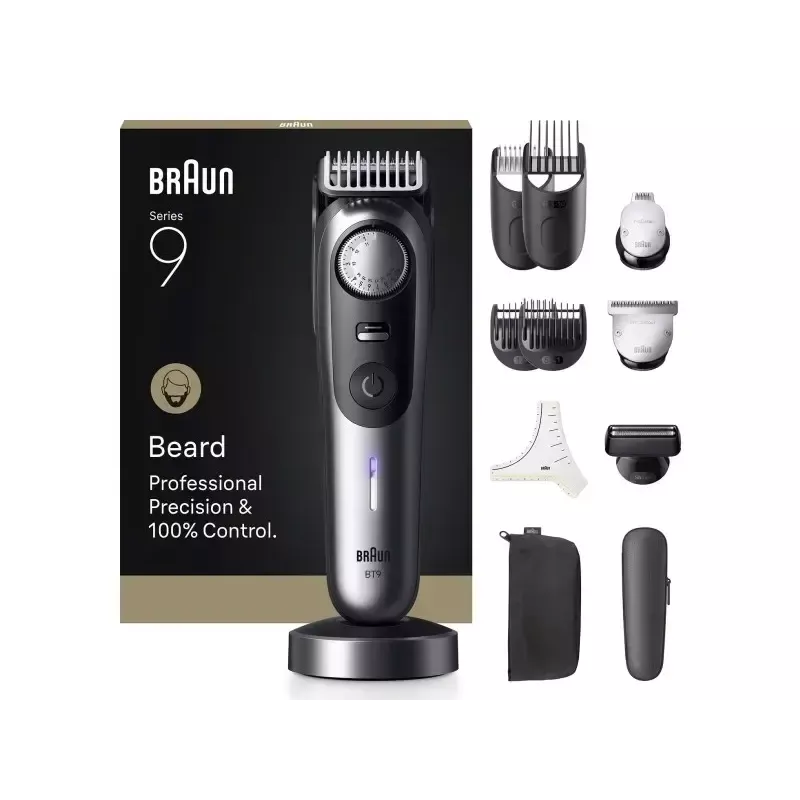 Braun BeardTrimmer 9 BT9560 Akku 52 2 cm Nass & Trocken Schwarz, Grau