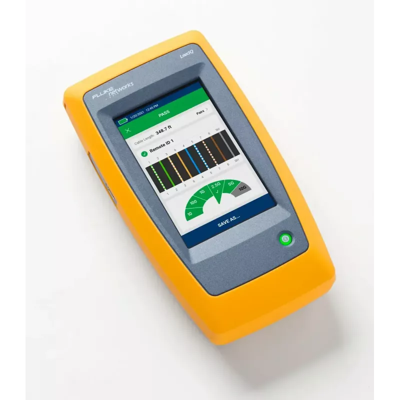 Twisted-Pair-Kabeltester Fluke LIQ-100 mit RJ-45/USB-Unterstützung, max. Länge 305 m, 6400-mAh-Li-Ion-Akku