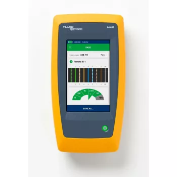 Twisted-Pair-Kabeltester Fluke LIQ-100 mit RJ-45/USB-Unterstützung, max. Länge 305 m, 6400-mAh-Li-Ion-Akku