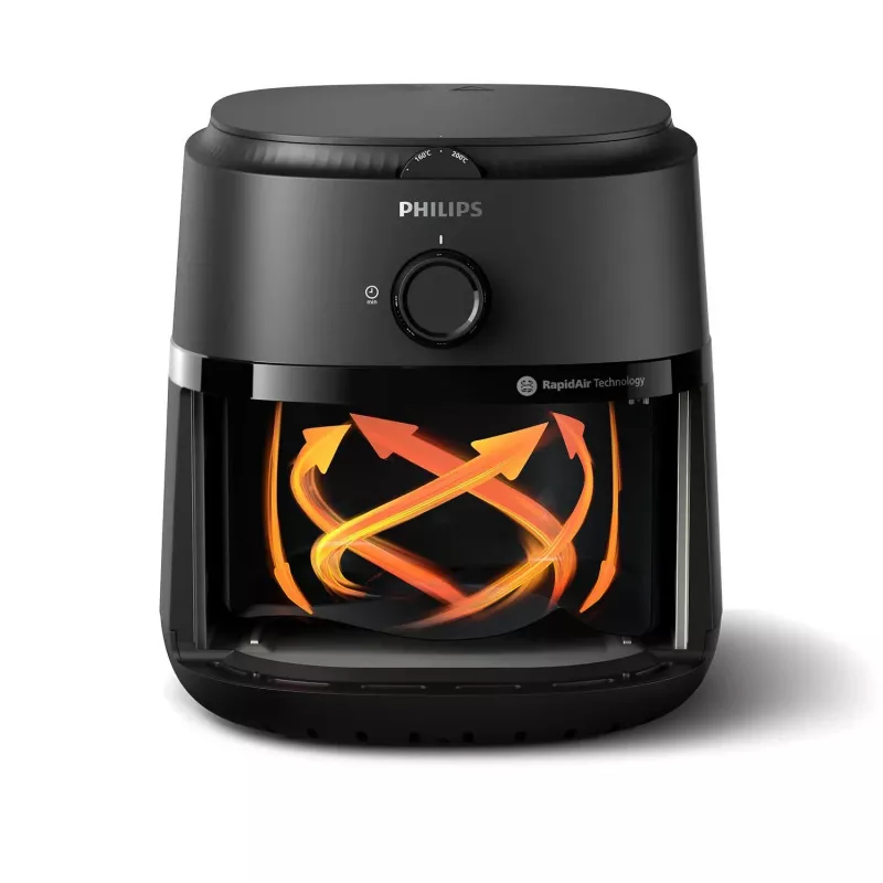 Philips 1000 series NA120/00 Fritteuse Einzeln 4,2 L Standgerät 1500 W Heißluftfritteuse Schwarz