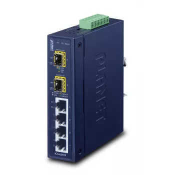 PLANET Ip30 Industrial 4-Port 10/100/1000T + 2-Port 100/1000
