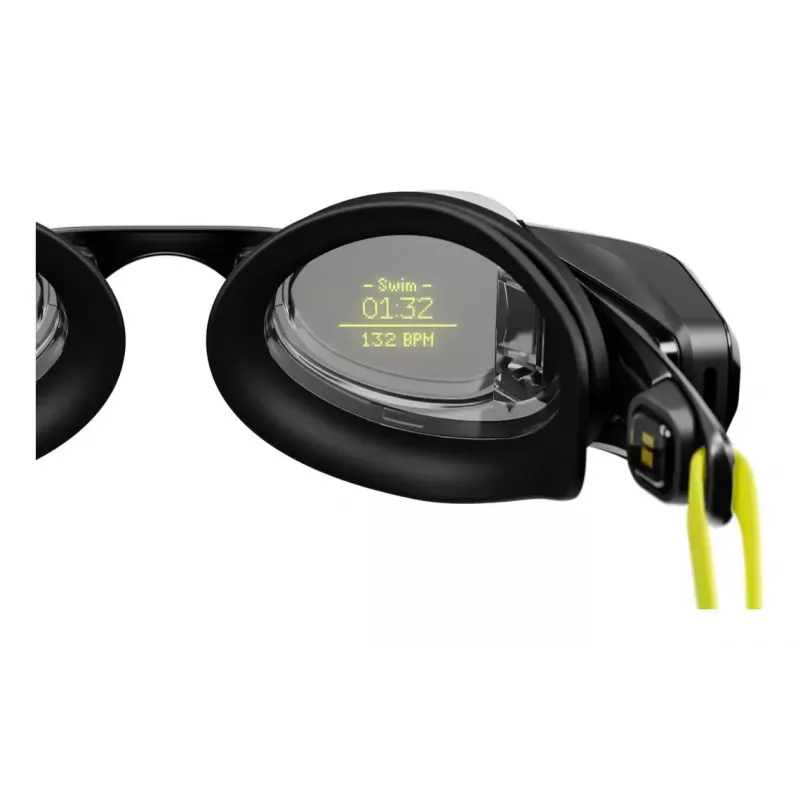 Schwimmbrille Form Smart Swim 2 — Unisex, schwarzer Rahmen, schwarze Gläser