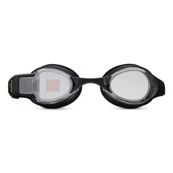 Schwimmbrille Form Smart Swim 2 — Unisex, schwarzer Rahmen, schwarze Gläser