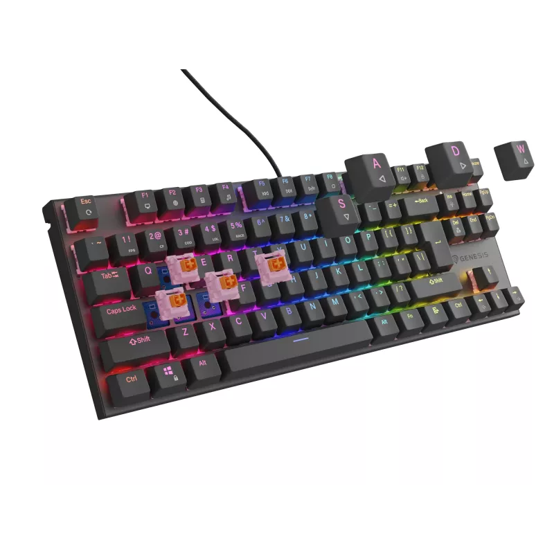 GENESIS Thor 303 TKL Tastatur Gaming USB QWERTY Spanisch Schwarz