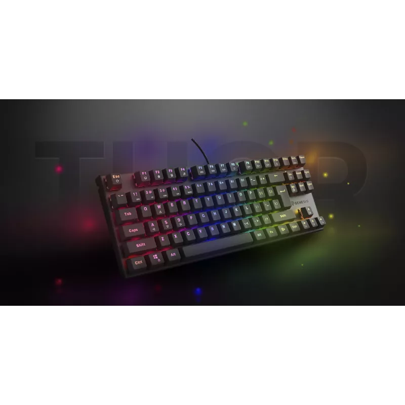GENESIS Thor 303 TKL Tastatur Gaming USB QWERTY Spanisch Schwarz