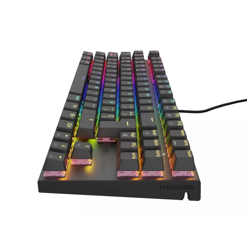GENESIS Thor 303 TKL Tastatur Gaming USB QWERTY Spanisch Schwarz