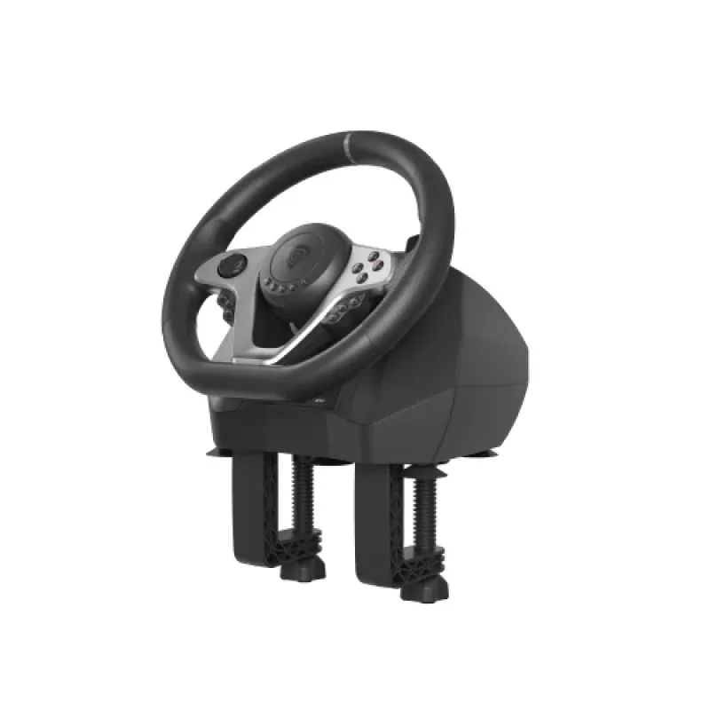 GENESIS Seaborg 400 Schwarz, Silver USB Lenkrad + Pedale Nintendo Switch, PC, PlayStation 4, Playstation 3, Xbox 360, Xbox One, Xbox One S, Xbox One X