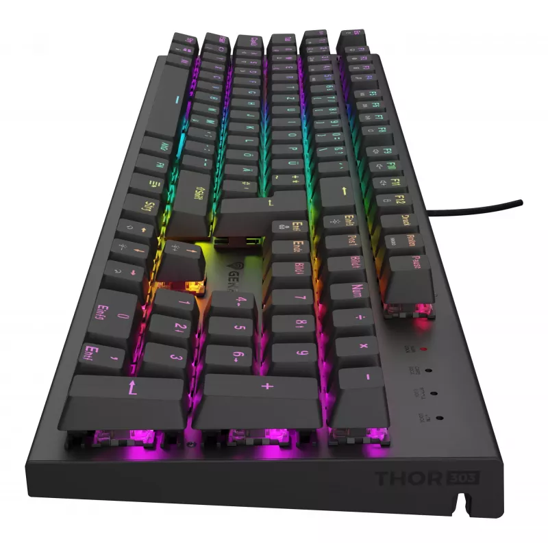 GENESIS Thor 303 Gaming-Tastatur USB QWERTZ Deutsch Schwarz Mechanisch RGB