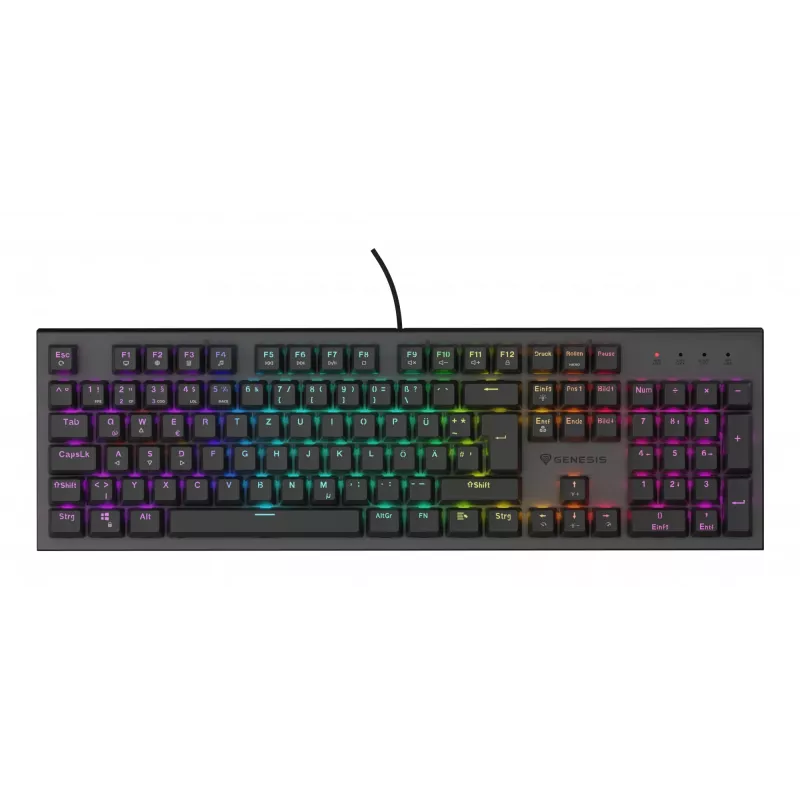 GENESIS Thor 303 Gaming-Tastatur USB QWERTZ Deutsch Schwarz Mechanisch RGB