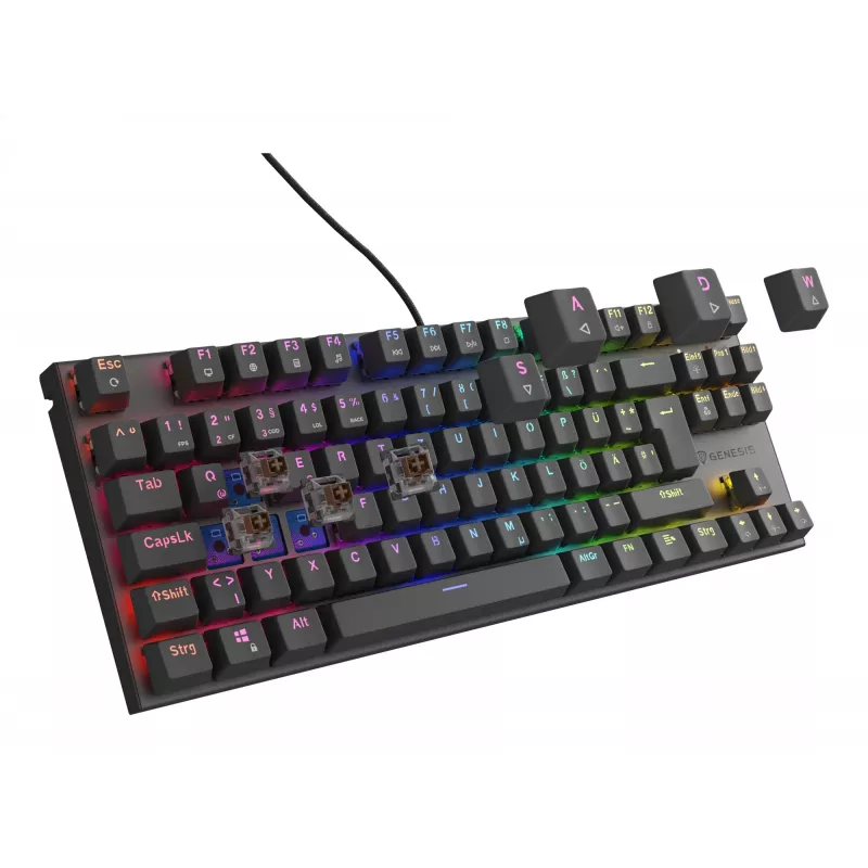 GENESIS Thor 303 TKL Tastatur Gaming USB QWERTZ Deutsch Schwarz