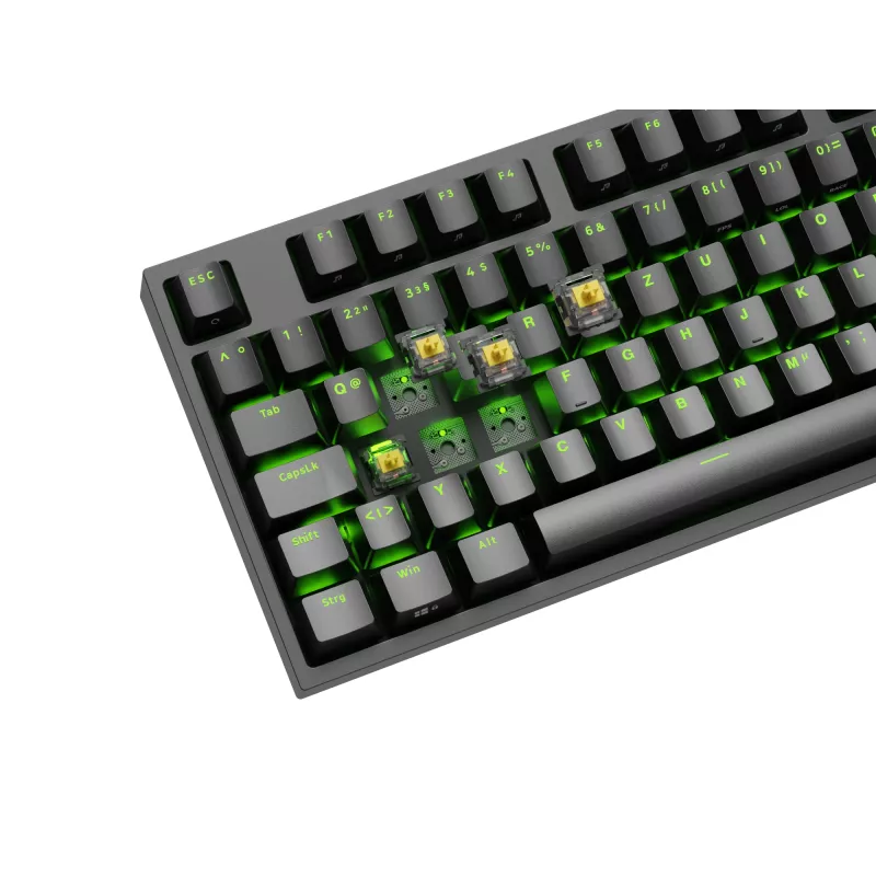 GENESIS Thor 404 TKL Tastatur Gaming USB QWERTZ Deutsch Schwarz