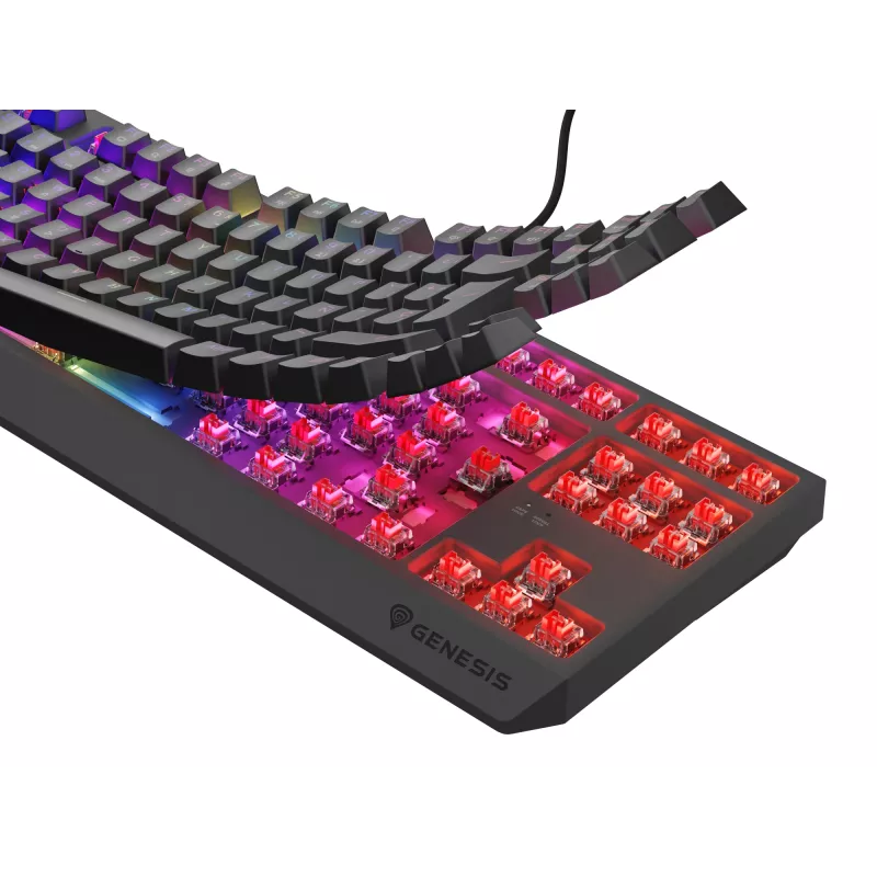 GENESIS Thor 230 TKL Tastatur Gaming USB QWERTY Spanisch Schwarz