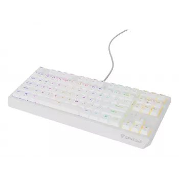 GENESIS Thor 230 TKL Tastatur Gaming USB QWERTY US-Englisch Weiß