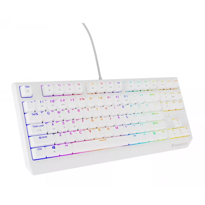 GENESIS Thor 230 TKL Tastatur Gaming USB QWERTY US-Englisch Weiß