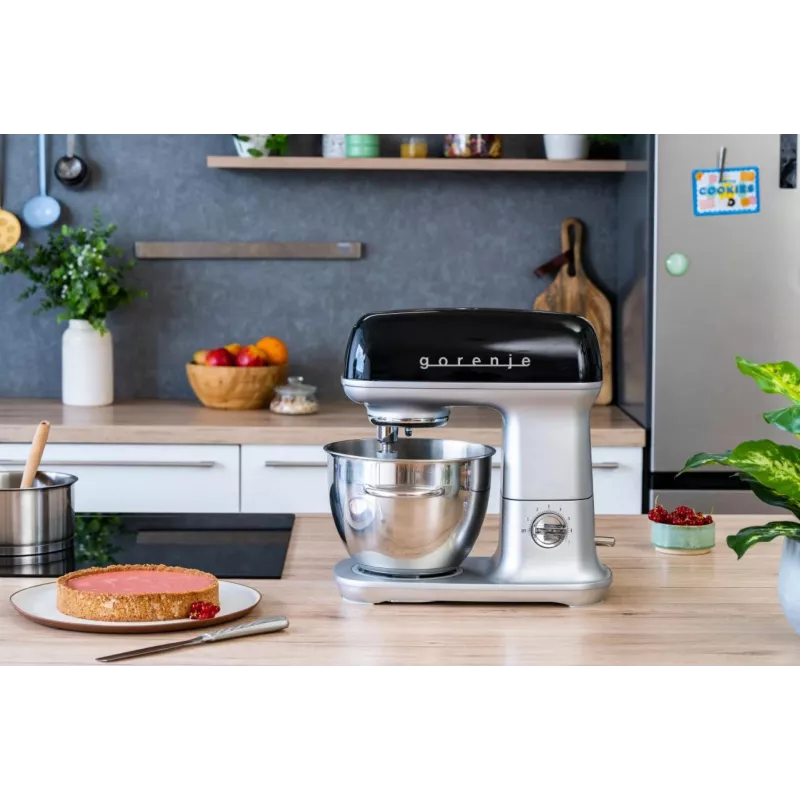 Gorenje MMC1000RLBK Küchenmaschine 1000 W 4,5 L Schwarz, Metallic