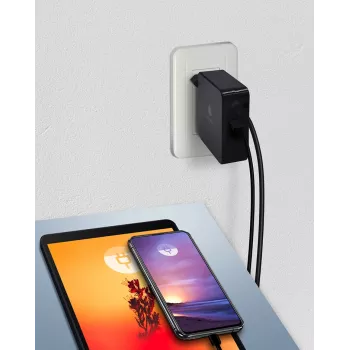 ICY BOX IB-PS101-PD Laptop, Smartphone, Tablet Schwarz AC Indoor
