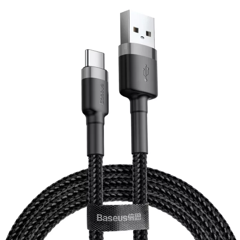 BASEUS Cafule Datenkabel - USB Typ-A auf Typ-C - 2m - Schwarz