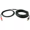Lindy 15 m USB 2.0 Typ A auf B Aktives Kabel, 15 m, USB A, USB B, USB 2.0, Stecker/Stecker, Schwarz, Rot