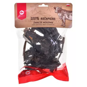 Kausnack MACED Rinderpansen 200 g — natürlicher Einkomponenten-Hundekausnack für die Zahnpflege, Rindergeschmack