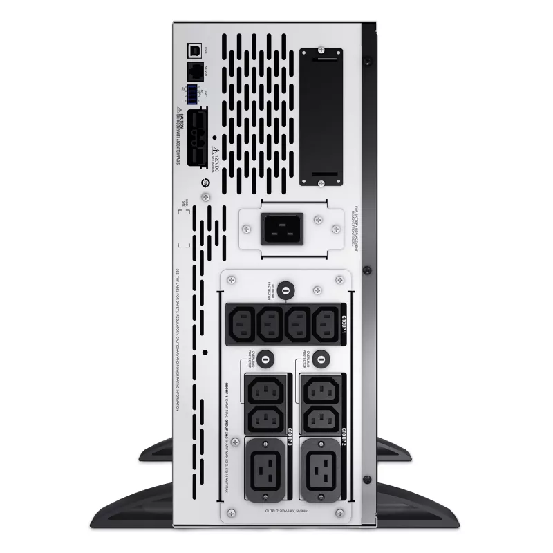 APC Smart-UPS X SMX2200HV - 2200VA, 8x C13 + 2x C19 Ausgang, USB, erweiterbare Laufzeit, kurze Bautiefe