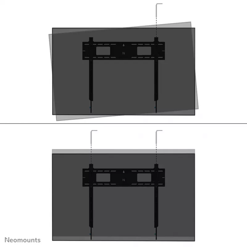 Neomounts WL30-750BL18 Hochleistungs-Wandhalterung 55-98 Zoll - fixiert - abschließbar - schnelle Installation - TÜV