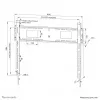 Neomounts WL30-750BL18 Hochleistungs-Wandhalterung 55-98 Zoll - fixiert - abschließbar - schnelle Installation - TÜV