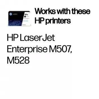HP 89X High Yield Schwarz Original LaserJet Tonerkartusche, 10000 Seiten, Schwarz, 1 Stk.