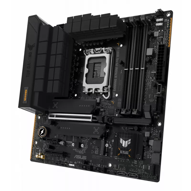 Motherboard ASUS TUF GAMING B760M-PLUS WIFI II — Intel B760, LGA 1700, micro ATX, DDR5, 4 DIMM, Wi‑Fi 6E, 2.5 Gb LAN