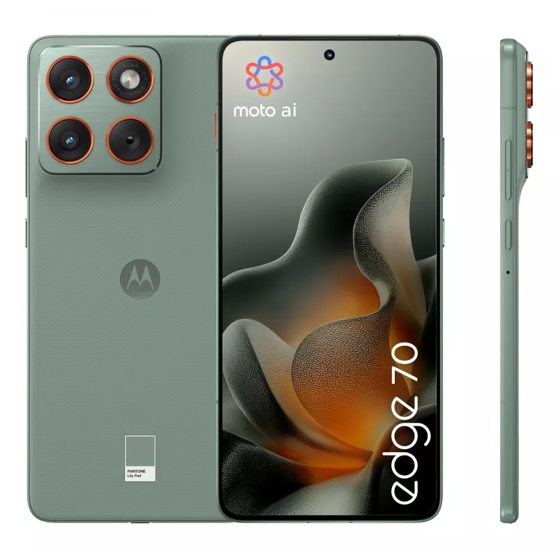 Motorola edge 70 17 cm (6.7 Zoll) Dual SIM Android 16.0 5G USB Typ-C 12 GB 512 GB 4800 mAh Grün