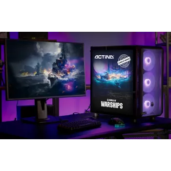 Desktop-PC ActiveJet MIDI Tower AMD Ryzen 7 9700X, 32GB DDR5 6000MHz, 1TB SSD, Radeon RX 9060 XT 16GB, Windows 11 Pro, 850W, Schwarz