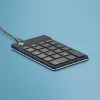 R-Go Tools Numerisches Tastenfeld R-Go Numpad Break, ergonomisches numerisches Tastenfeld mit Pausensoftware, kabelgebunden, schwarz